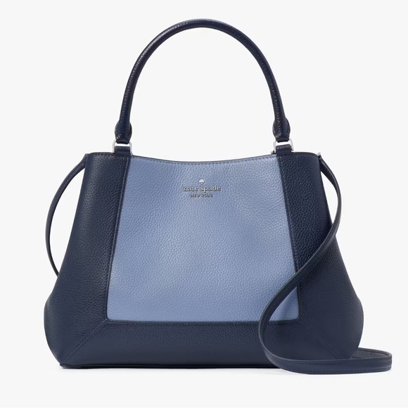 Kate Spade Blue and Navy Leather Tote Bag - Main Image